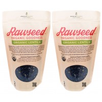 Rawseed Organic Black Lentils 4 Lbs (2 Pack 2 Lbs) 